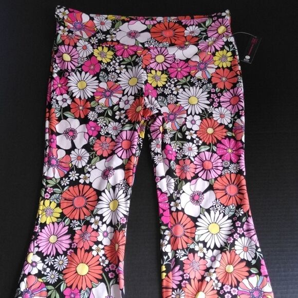 Women's Juniors Pull-On Flare Leg Bell Bottom Hippie Pants 2-Pack Size M - Picture 5 of 12